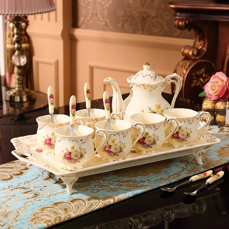Tea sets Tea Set - White porcelain - INFINITE TOMATO