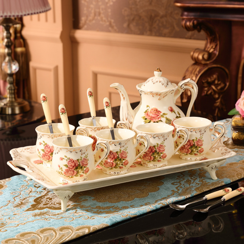 Tea sets Tea Set - White porcelain - INFINITE TOMATO
