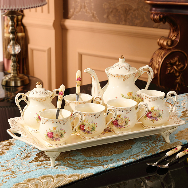 Tea sets Tea Set - White porcelain - INFINITE TOMATO