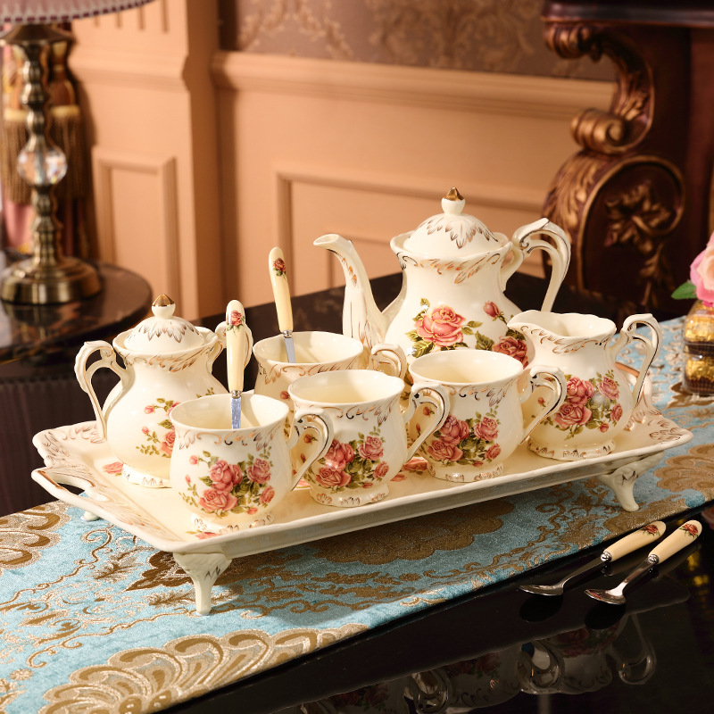 Tea sets Tea Set - White porcelain - INFINITE TOMATO