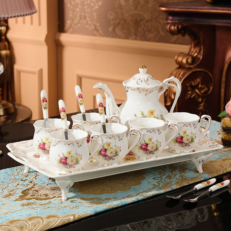 Tea sets Tea Set - White porcelain - INFINITE TOMATO