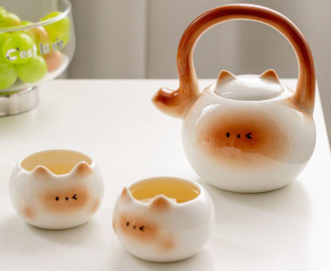 Tea sets Tea Set - White porcelain - INFINITE TOMATO