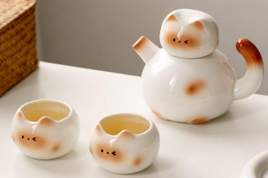Tea sets Tea Set - White porcelain - INFINITE TOMATO