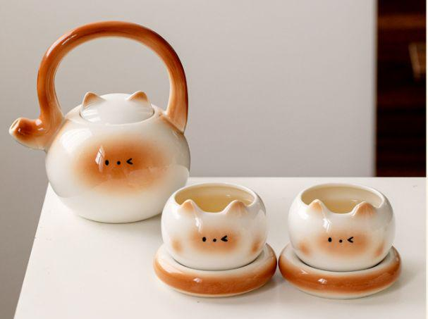Tea sets Tea Set - White porcelain - INFINITE TOMATO