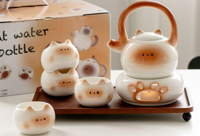 Tea sets Tea Set - White porcelain - INFINITE TOMATO