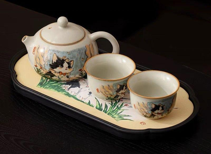Tea sets Tea Set - White porcelain - INFINITE TOMATO