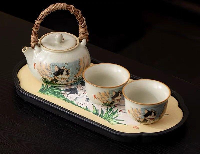 Tea sets Tea Set - White porcelain - INFINITE TOMATO