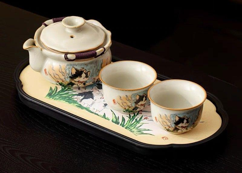 Tea sets Tea Set - White porcelain - INFINITE TOMATO