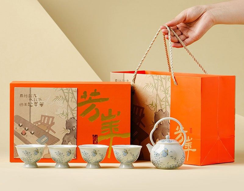 Tea sets Tea Set - White porcelain - INFINITE TOMATO