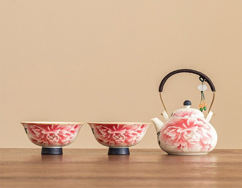 Tea sets Tea Set - White porcelain - INFINITE TOMATO