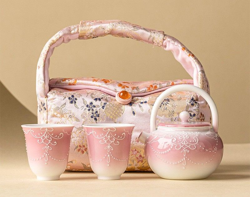 Tea sets Tea Set - White porcelain - INFINITE TOMATO