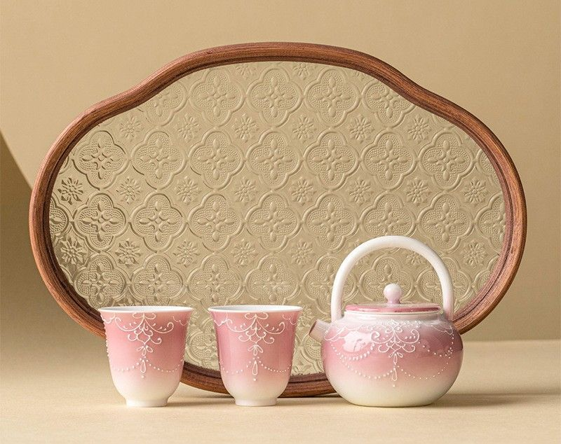 Tea sets Tea Set - White porcelain - INFINITE TOMATO
