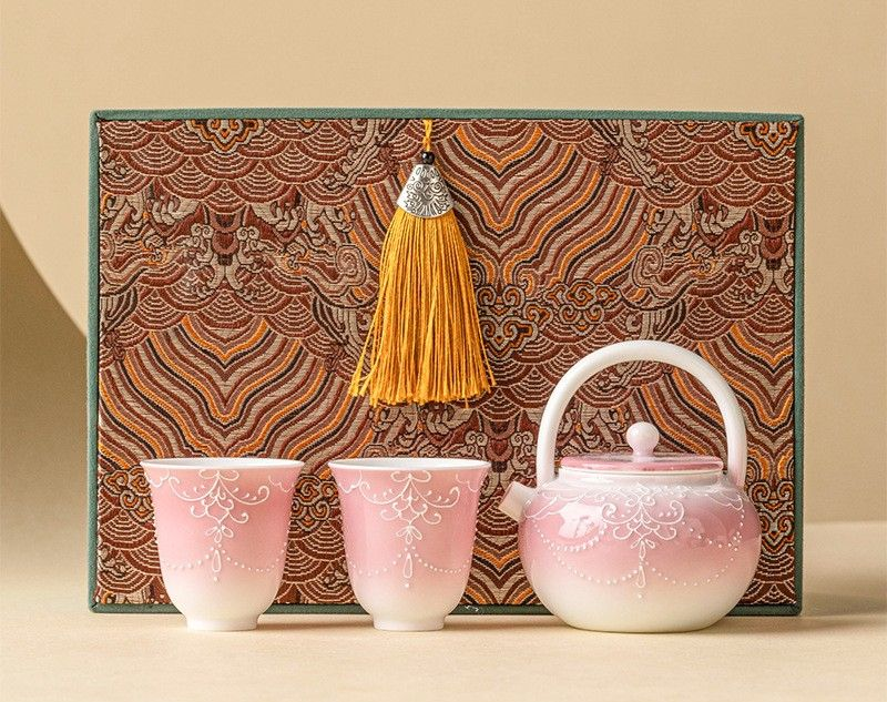 Tea sets Tea Set - White porcelain - INFINITE TOMATO