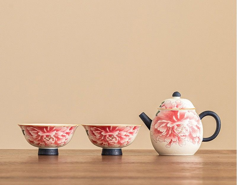 Tea sets Tea Set - White porcelain - INFINITE TOMATO