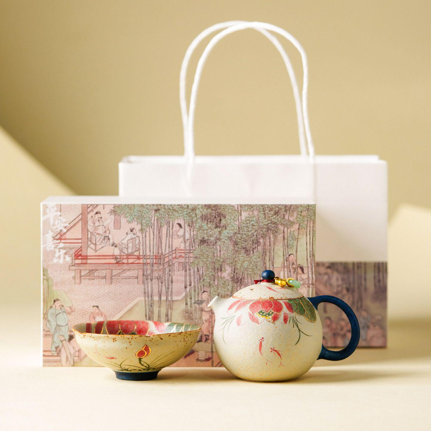 Tea sets Tea Set - White porcelain - INFINITE TOMATO