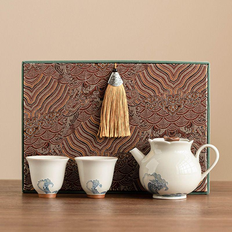 Tea sets Tea Set - White porcelain - INFINITE TOMATO
