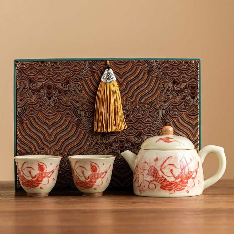 Tea sets Tea Set - White porcelain - INFINITE TOMATO