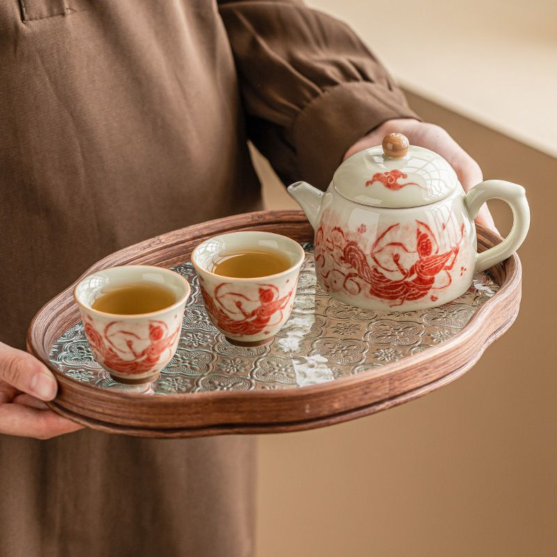 Tea sets Tea Set - White porcelain - INFINITE TOMATO