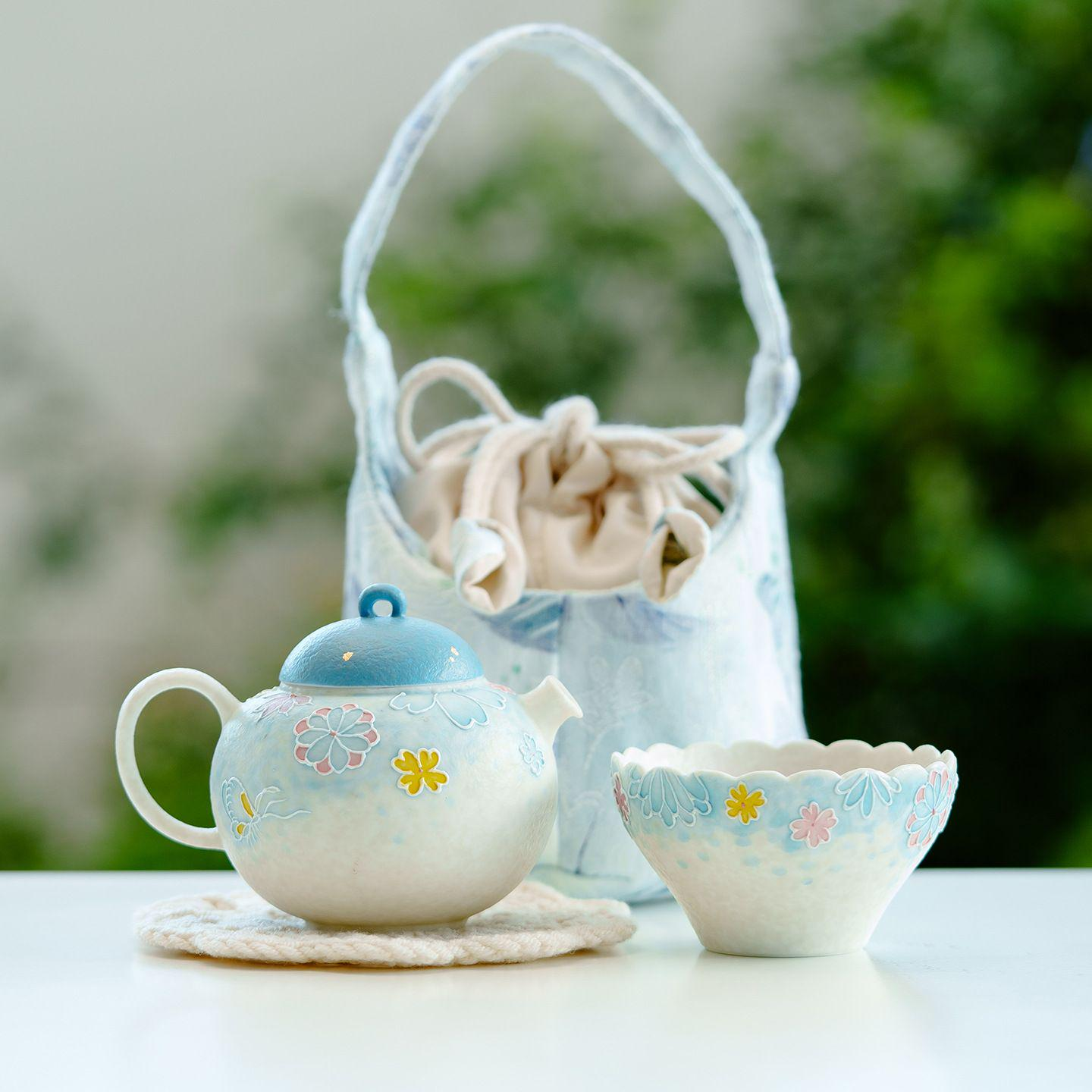 Tea sets Tea Set - White porcelain - INFINITE TOMATO