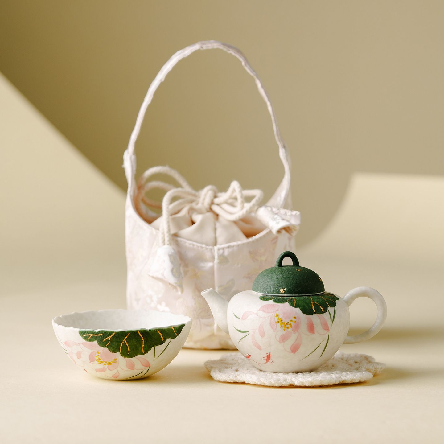 Tea sets Tea Set - White porcelain - INFINITE TOMATO