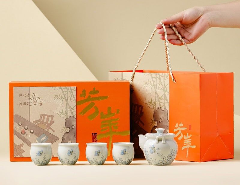 Tea sets Tea Set - White porcelain - INFINITE TOMATO