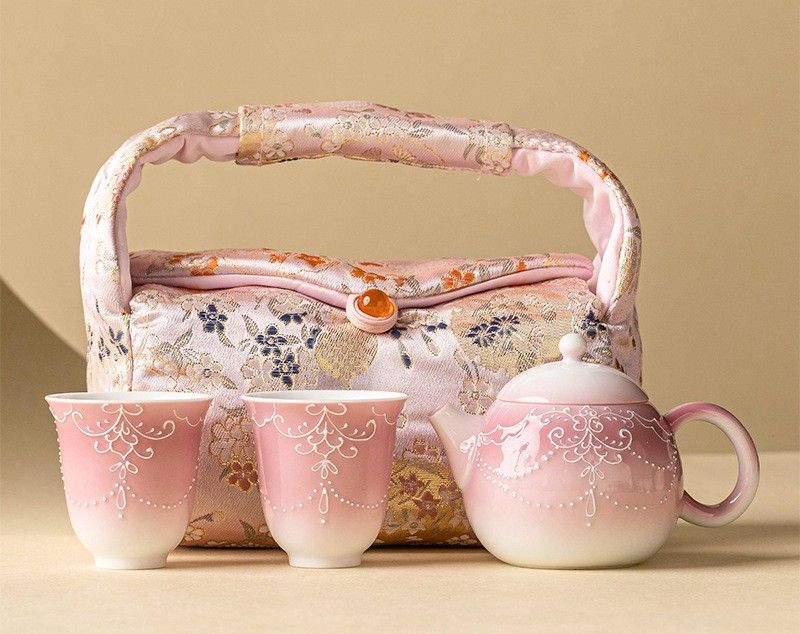 Tea sets Tea Set - White porcelain - INFINITE TOMATO