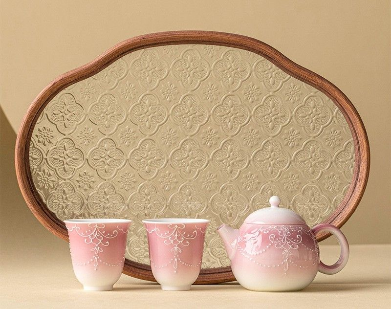 Tea sets Tea Set - White porcelain - INFINITE TOMATO