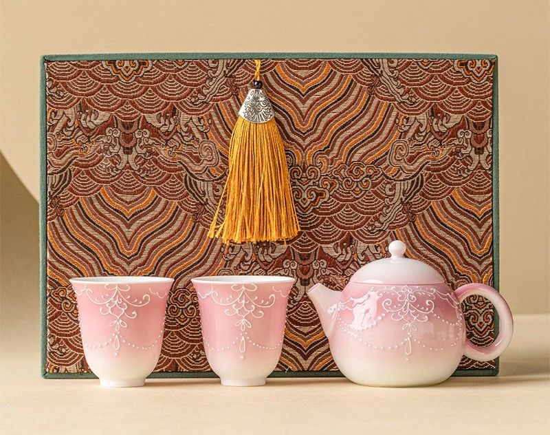 Tea sets Tea Set - White porcelain - INFINITE TOMATO