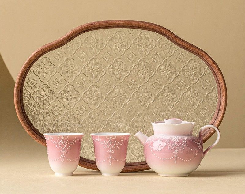 Tea sets Tea Set - White porcelain - INFINITE TOMATO