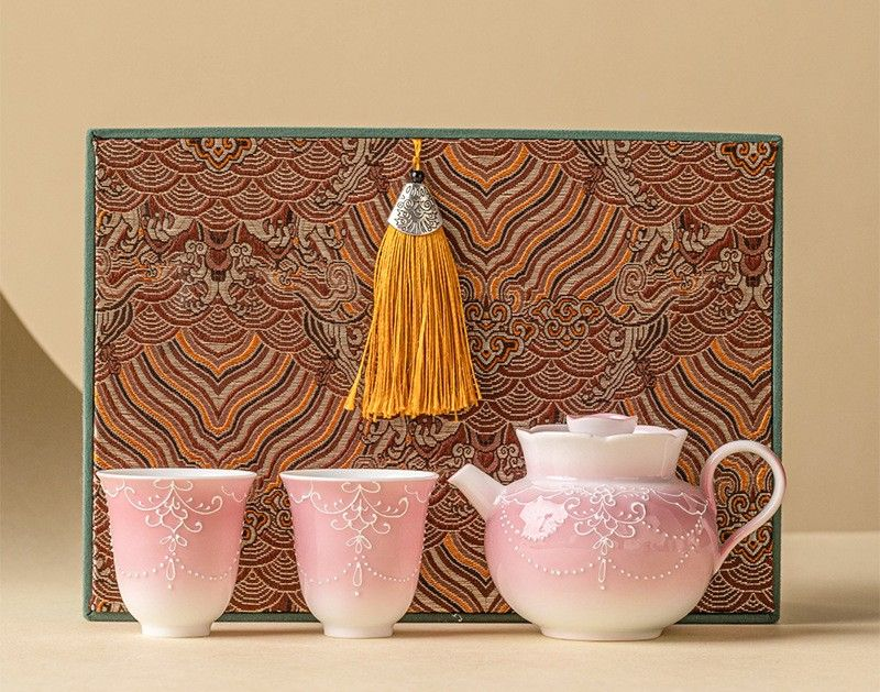 Tea sets Tea Set - White porcelain - INFINITE TOMATO