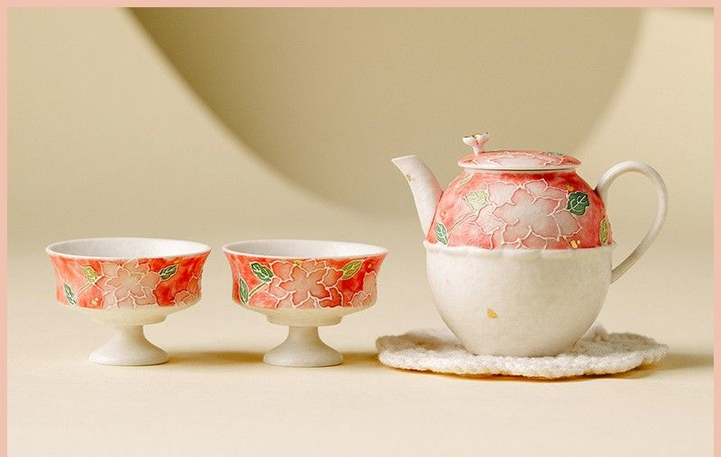 Tea sets Tea Set - White porcelain - INFINITE TOMATO