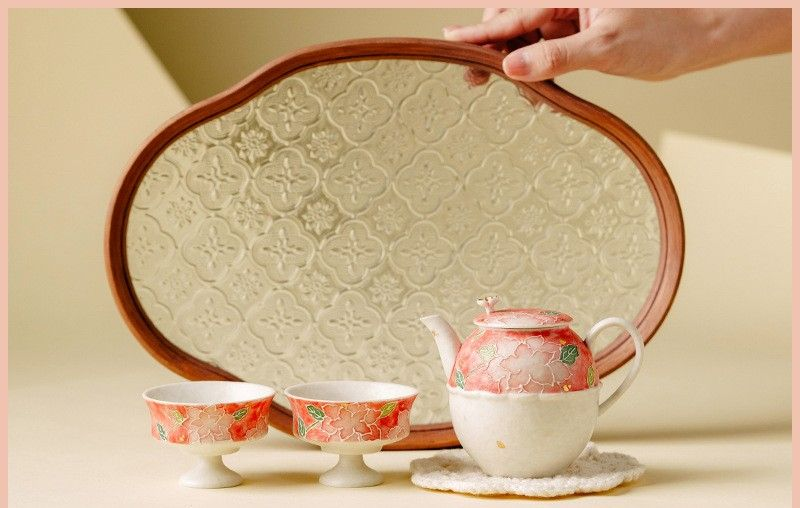 Tea sets Tea Set - White porcelain - INFINITE TOMATO