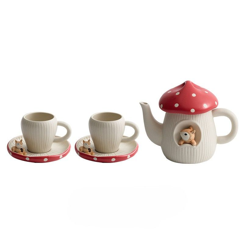 Tea sets Tea Set - White porcelain - INFINITE TOMATO