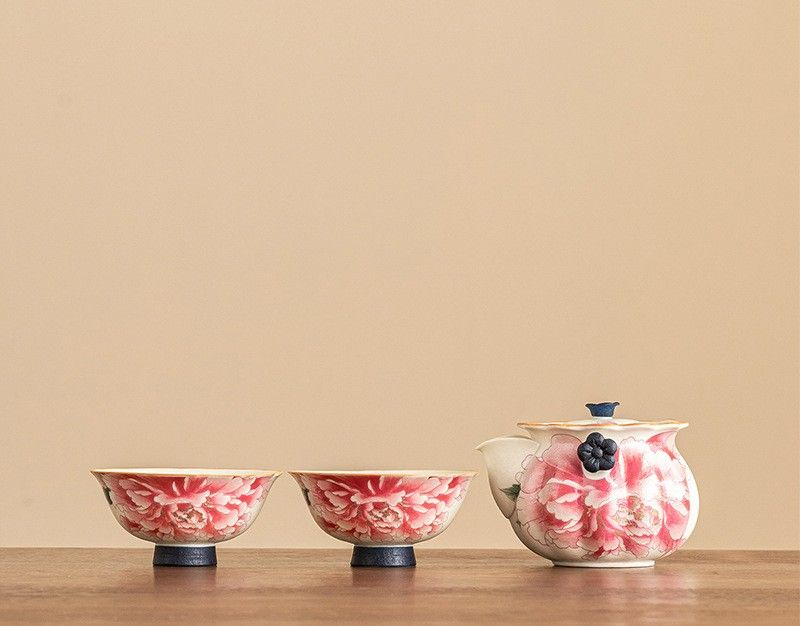 Tea sets Tea Set - White porcelain - INFINITE TOMATO
