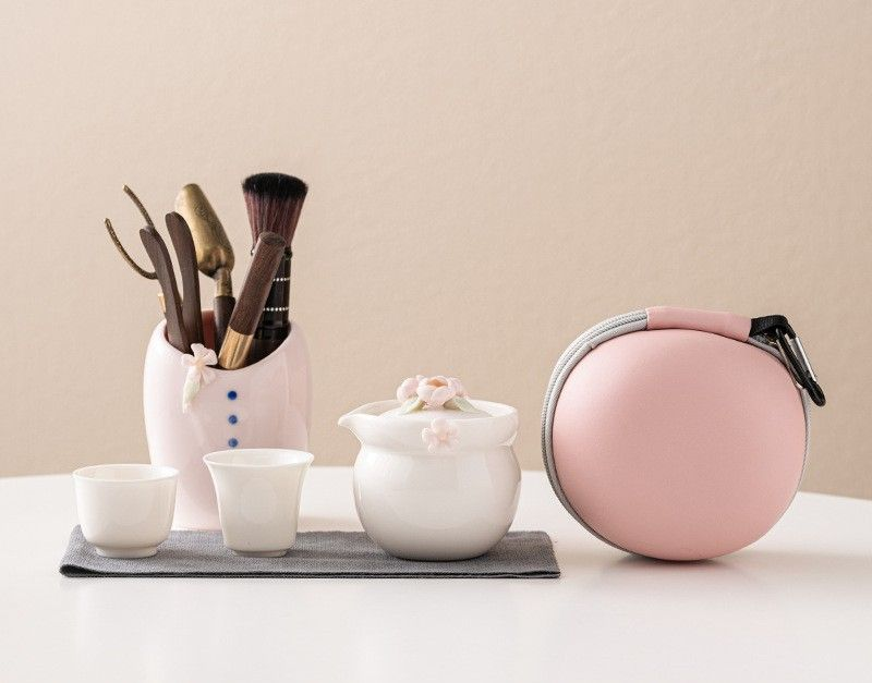 Tea sets Tea Set - White porcelain - INFINITE TOMATO
