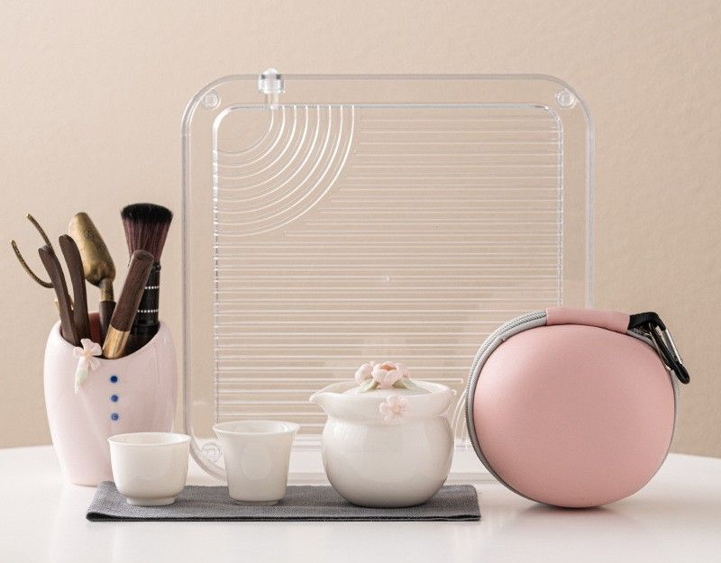 Tea sets Tea Set - White porcelain - INFINITE TOMATO