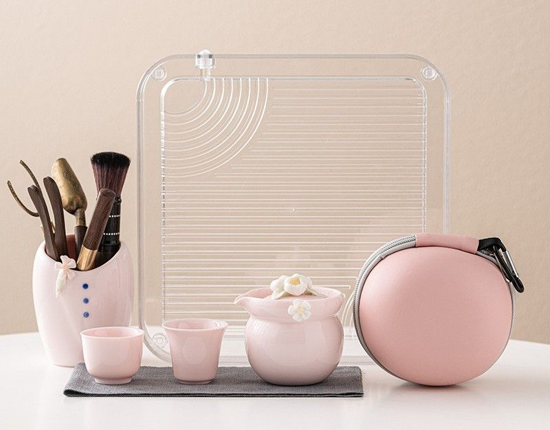 Tea sets Tea Set - White porcelain - INFINITE TOMATO