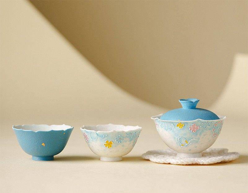 Tea sets Tea Set - White porcelain - INFINITE TOMATO